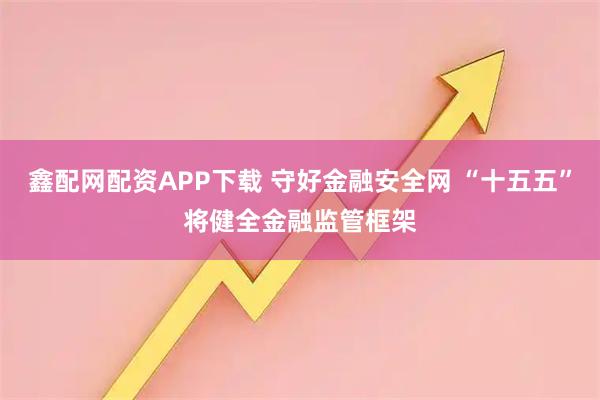 鑫配网配资APP下载 守好金融安全网 “十五五”将健全金融监管框架